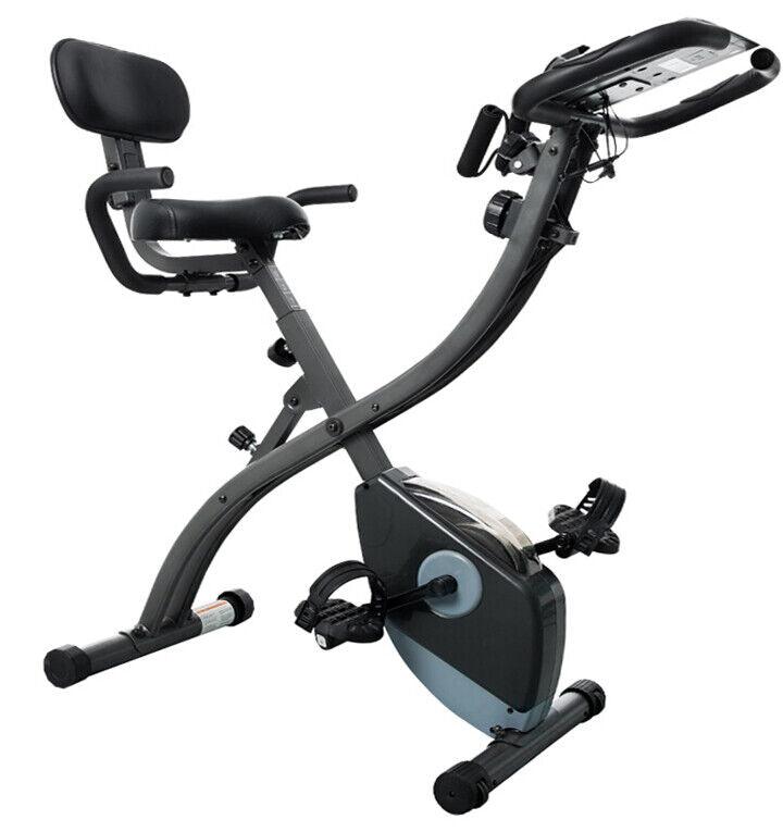 Best Folding Exercise Bike UK - Aerobic Bicycle Home Gym Cardio Fitness X Bike Machine Exercise Bikes - Tophatter Daily Deals