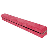 Gymnastic Beams for Home - Foldable Gymnastics Balance Beam 7FT Training Beam Portable Kids Adult Home Gym Red Exercise & Fitness - Tophatter Daily Deals