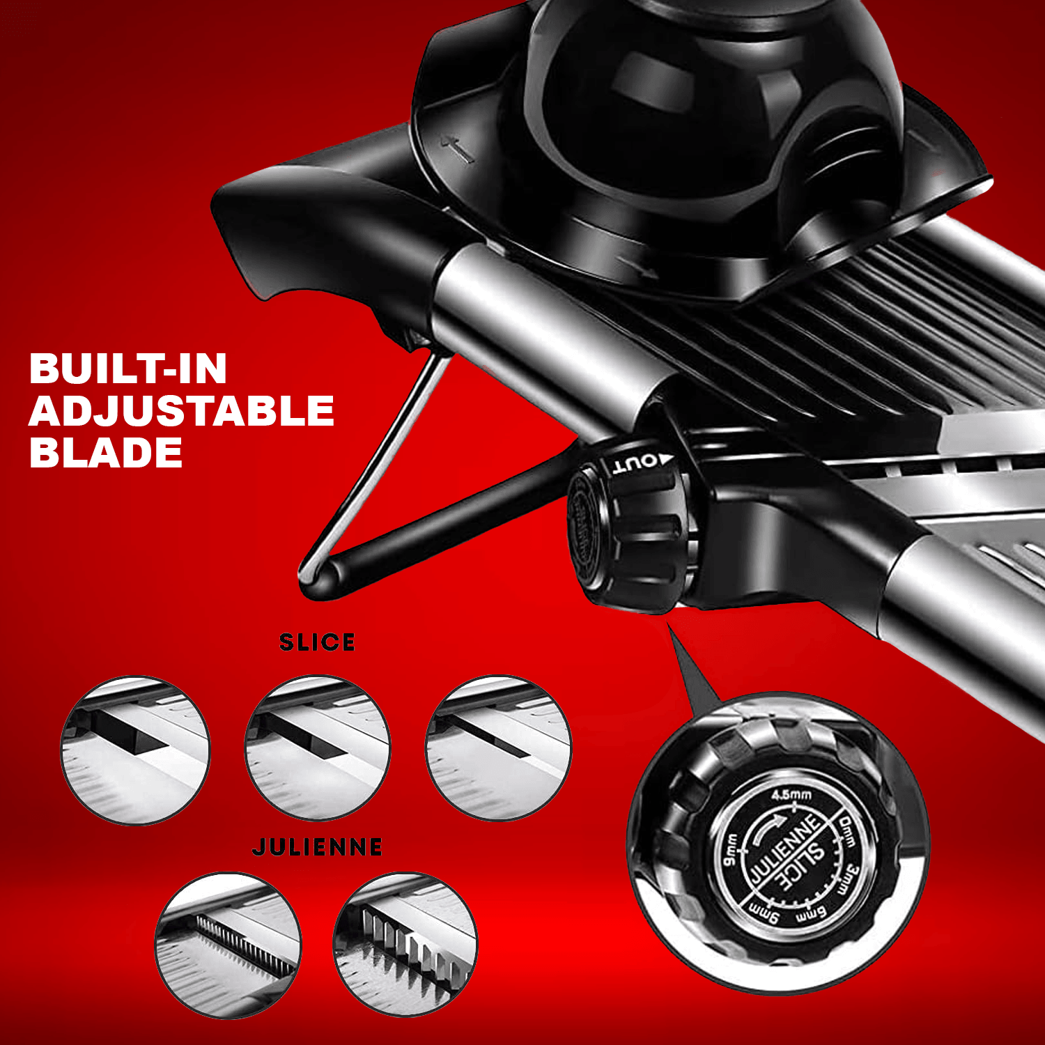 Kitchen Mandoline Slicer – Professional Food Cutter Fruit Vegetable Chopper Grater Tool Home - Tophatter Daily Deals