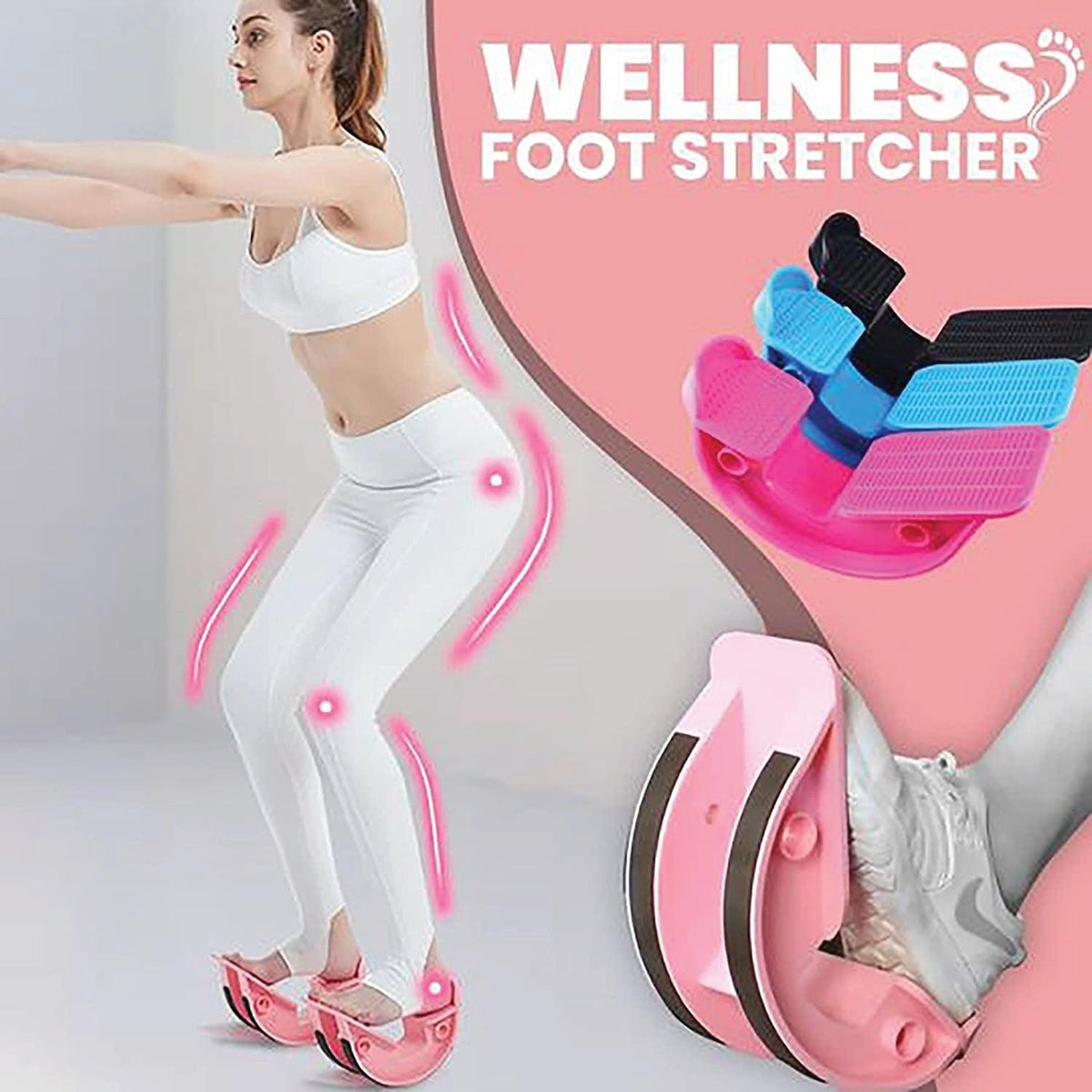 Calf Stretcher for Plantar Fasciitis - Calf Massage Plantar Foot Rocker Stretch Board Ankle Pedal Stretcher Black Health & Beauty - Tophatter Daily Deals