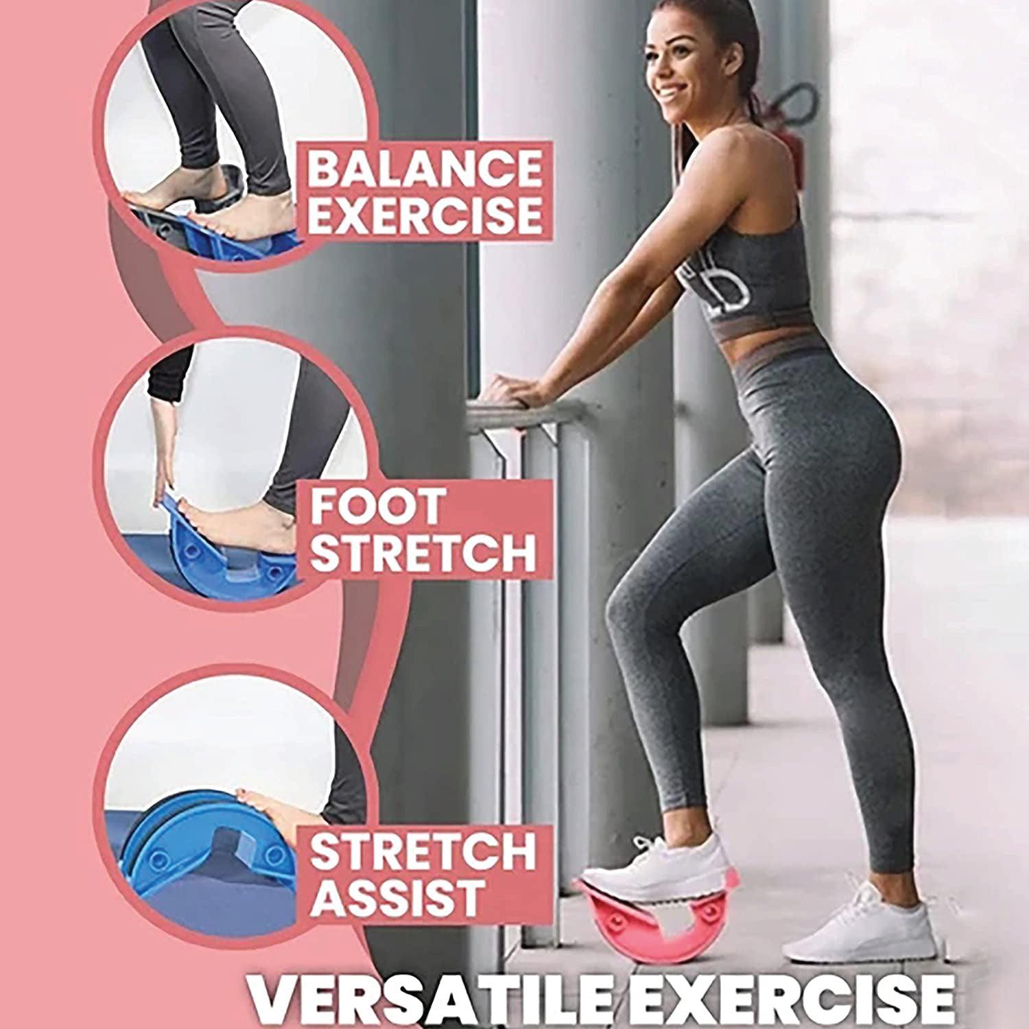 Calf Stretcher for Plantar Fasciitis - Calf Massage Plantar Foot Rocker Stretch Board Ankle Pedal Stretcher Health & Beauty - Tophatter Daily Deals