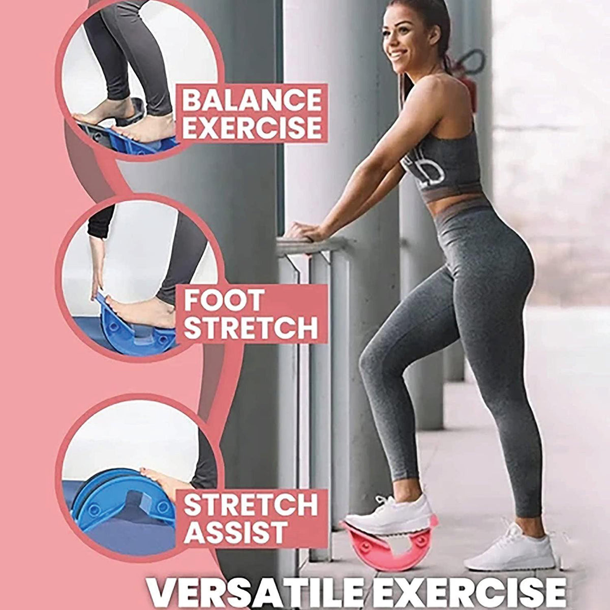 Calf Stretcher for Plantar Fasciitis - Calf Massage Plantar Foot Rocker Stretch Board Ankle Pedal Stretcher Health & Beauty - Tophatter Daily Deals