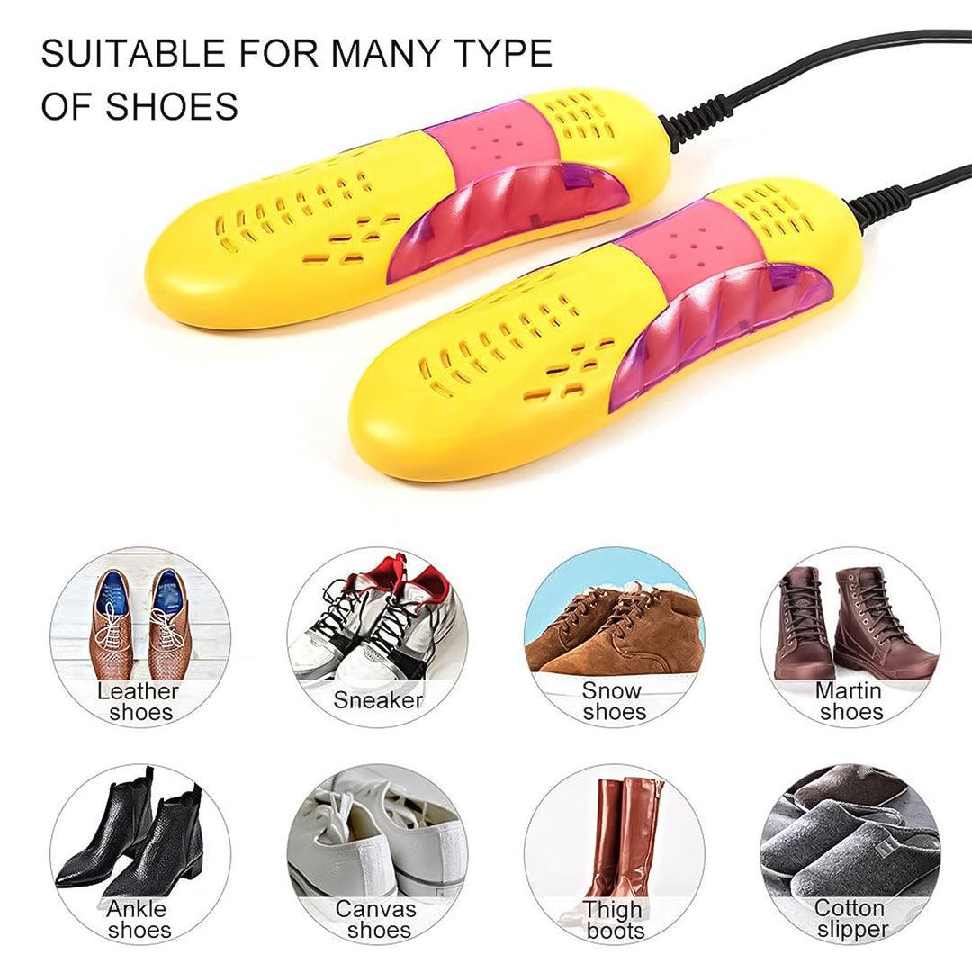 Electric Shoe Dryer UK -Shoe Dryer Heater Foot Protector Boot Odor Deodorant Dehumidifier Sterilizer Apparel & Accessories - Tophatter Daily Deals