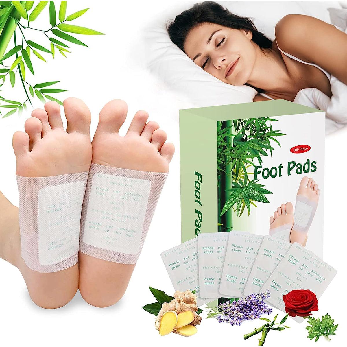 Best Detox Foot Pads UK - 100PCS Body Toxins Feet Slimming Cleansing Health & Beauty - Tophatter Daily Deals