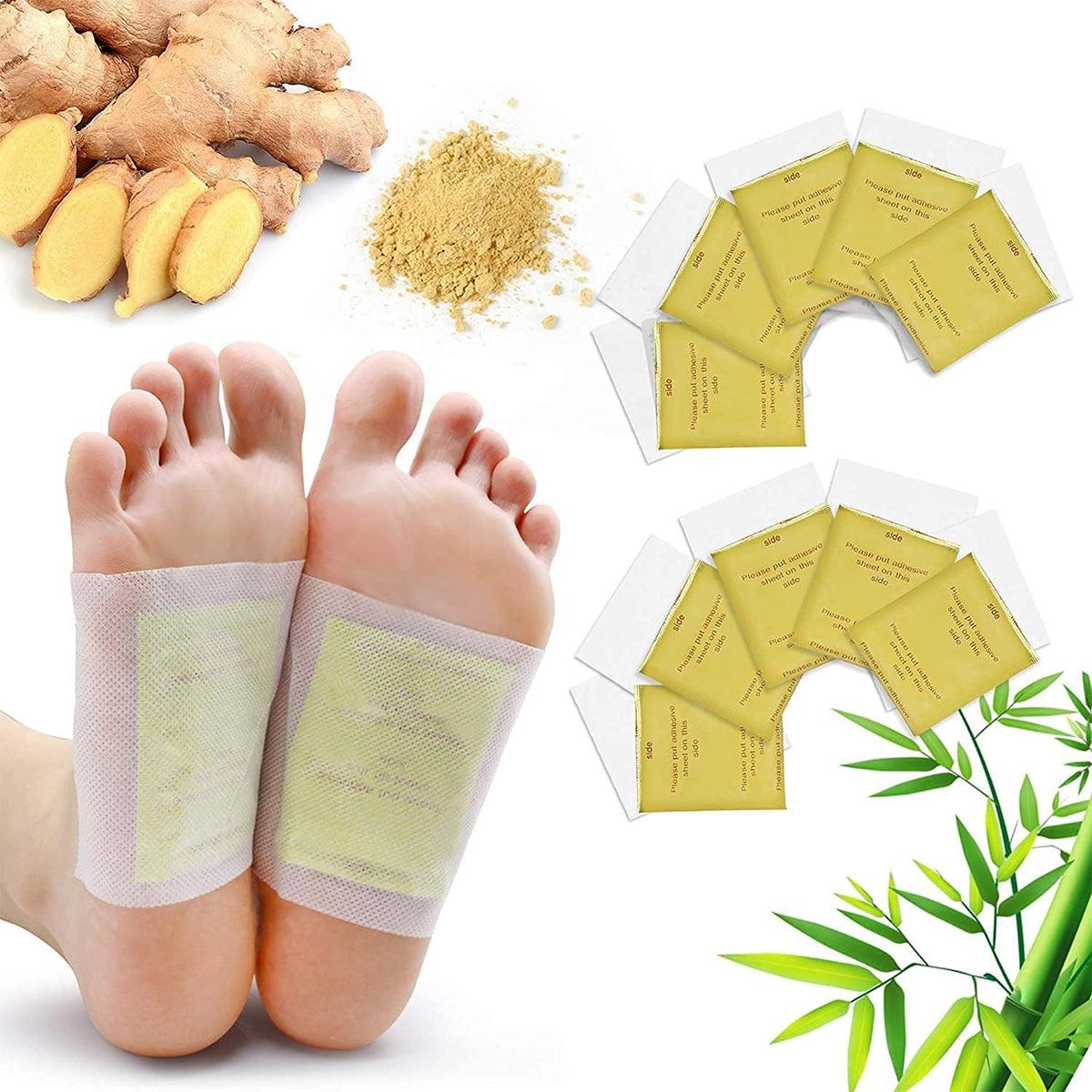 Best Detox Foot Pads UK - 100PCS Body Toxins Feet Slimming Cleansing Health & Beauty - Tophatter Daily Deals