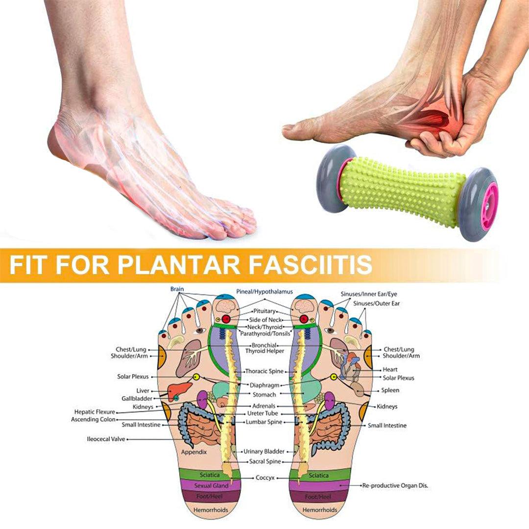 Foot Roller for Plantar Fasciitis - Heel Muscle Knot Pain Tension Reliever Foot Massage Roller Personal Care - Tophatter Daily Deals