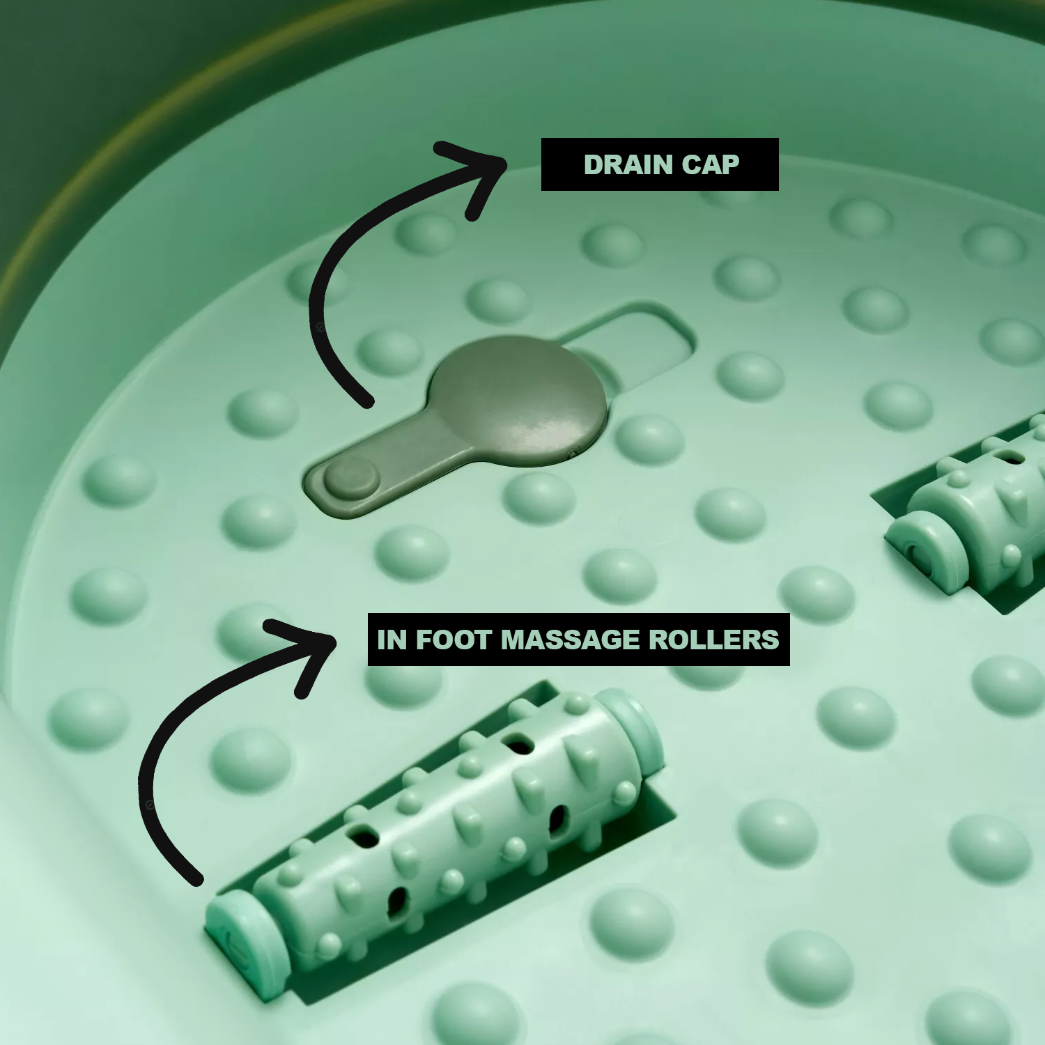 Foot Spa Bath Massager – Foldable Soaking Tub with Bubble & Roller Massage Bathtubs - Tophatter Daily Deals