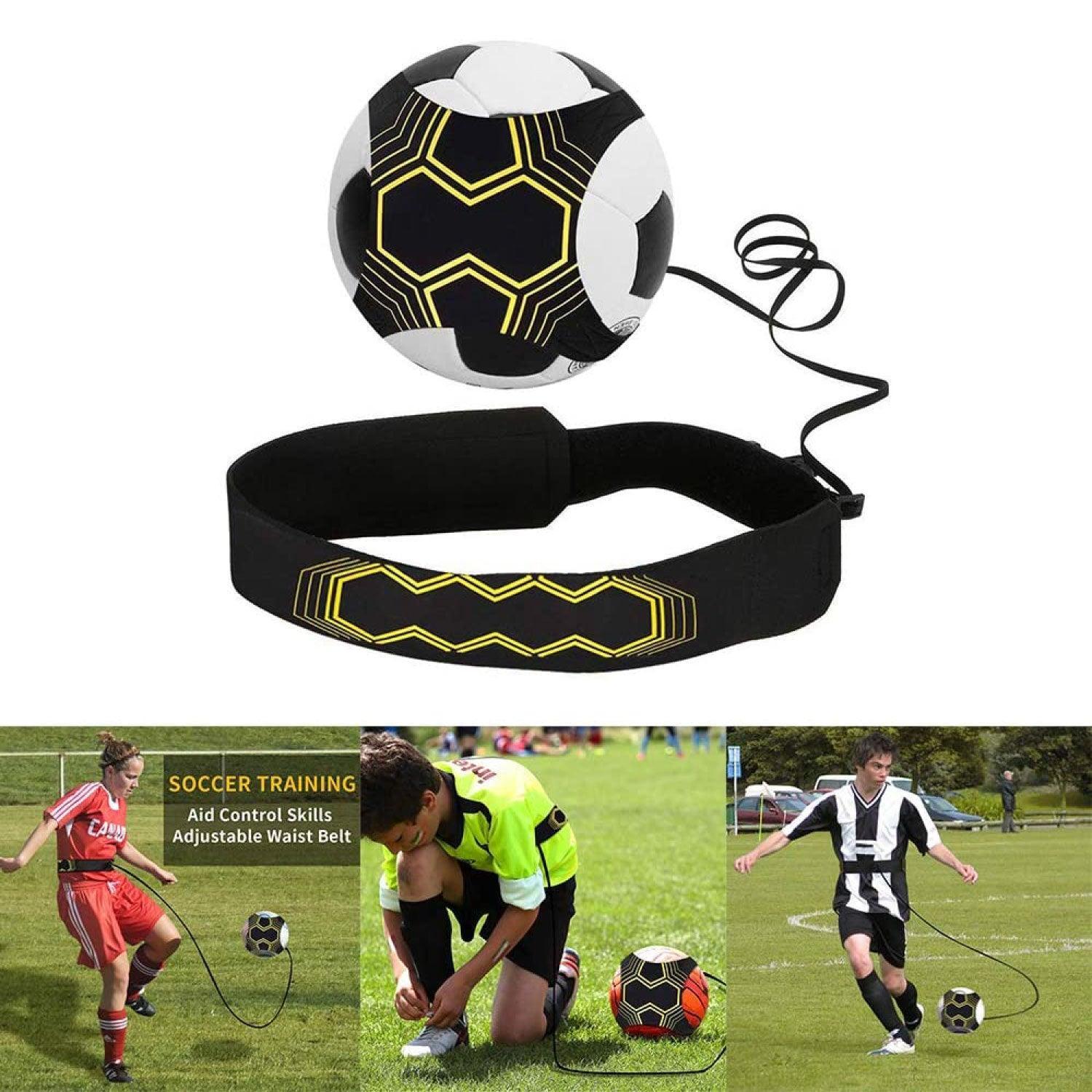 Football Training Belt - Soccer Kick Trainer Rubber Band Football Elastic Band Aid Equipment Waist Belt Soccer - Tophatter Daily Deals