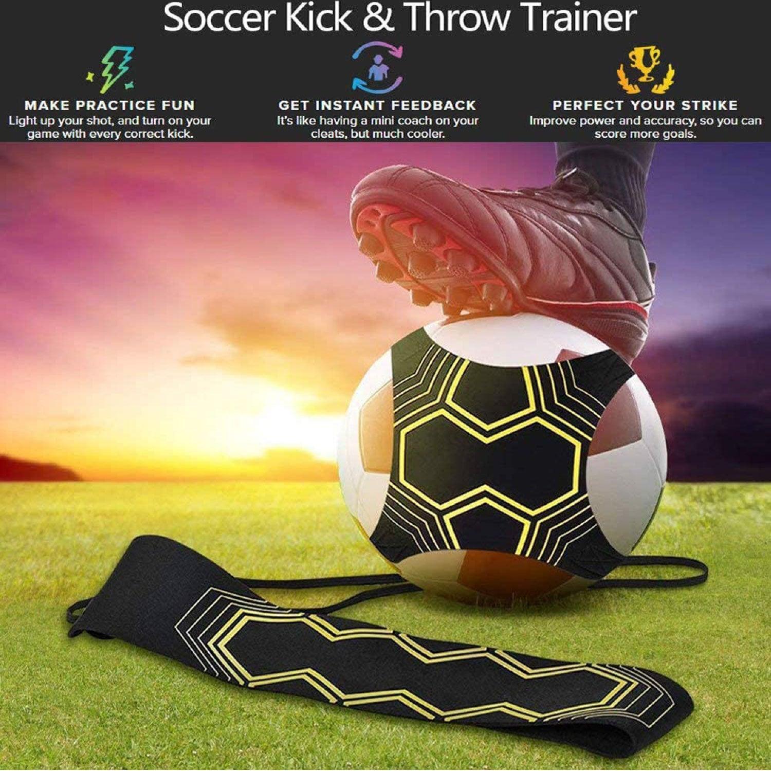 Football Training Belt - Soccer Kick Trainer Rubber Band Football Elastic Band Aid Equipment Waist Belt Soccer - Tophatter Daily Deals