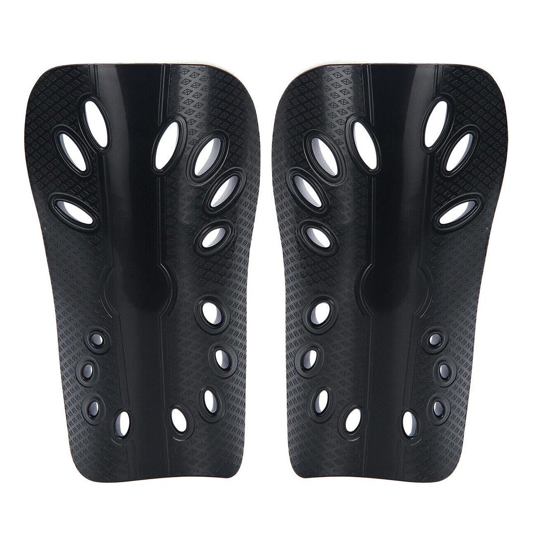 Footballers Shin Pads - Soccer Shin Protector Pad To Secure Leg Shin Guards Sport Guard Strapless Breathable Pads Black Soccer - Tophatter Daily Deals