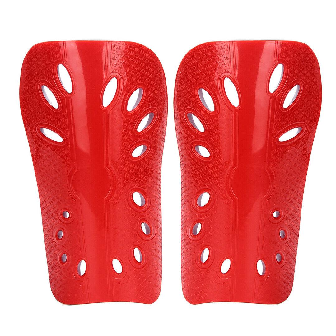 Footballers Shin Pads - Soccer Shin Protector Pad To Secure Leg Shin Guards Sport Guard Strapless Breathable Pads Red Soccer - Tophatter Daily Deals