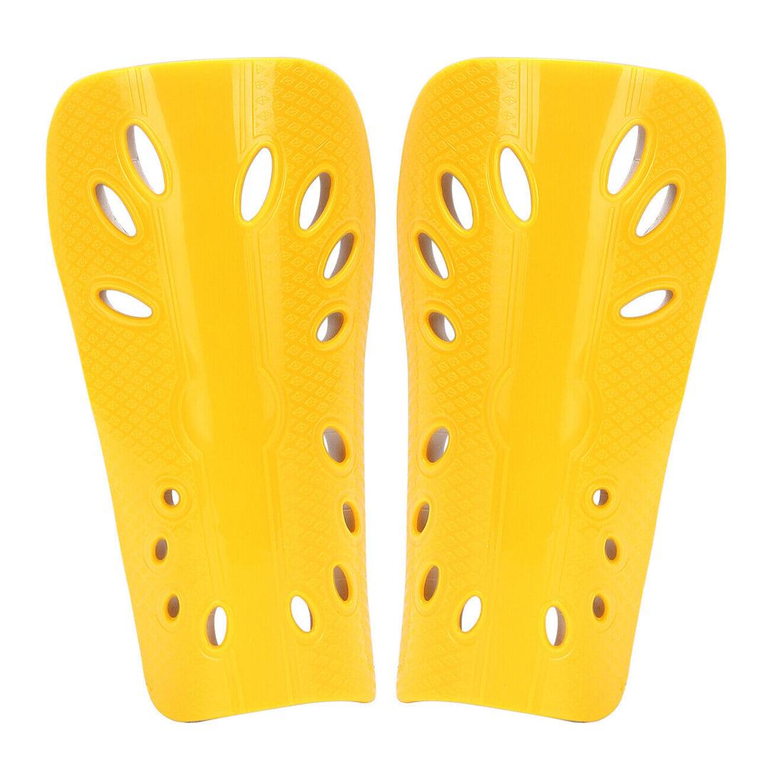 Footballers Shin Pads - Soccer Shin Protector Pad To Secure Leg Shin Guards Sport Guard Strapless Breathable Pads Yellow Soccer - Tophatter Daily Deals