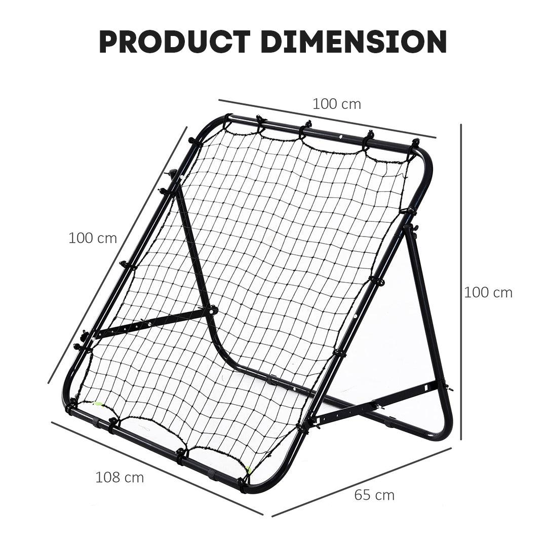 Football Rebound Net - Soccer Practise Net Kickback Target Goal Teens Adults Training Black Sports & Outdoor - Tophatter Daily Deals
