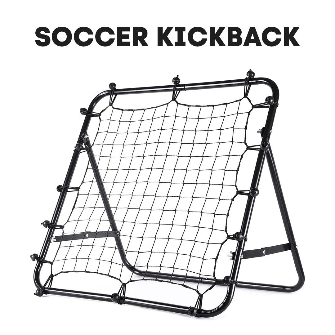 Football Rebound Net - Soccer Practise Net Kickback Target Goal Teens Adults Training Black Sports & Outdoor - Tophatter Daily Deals