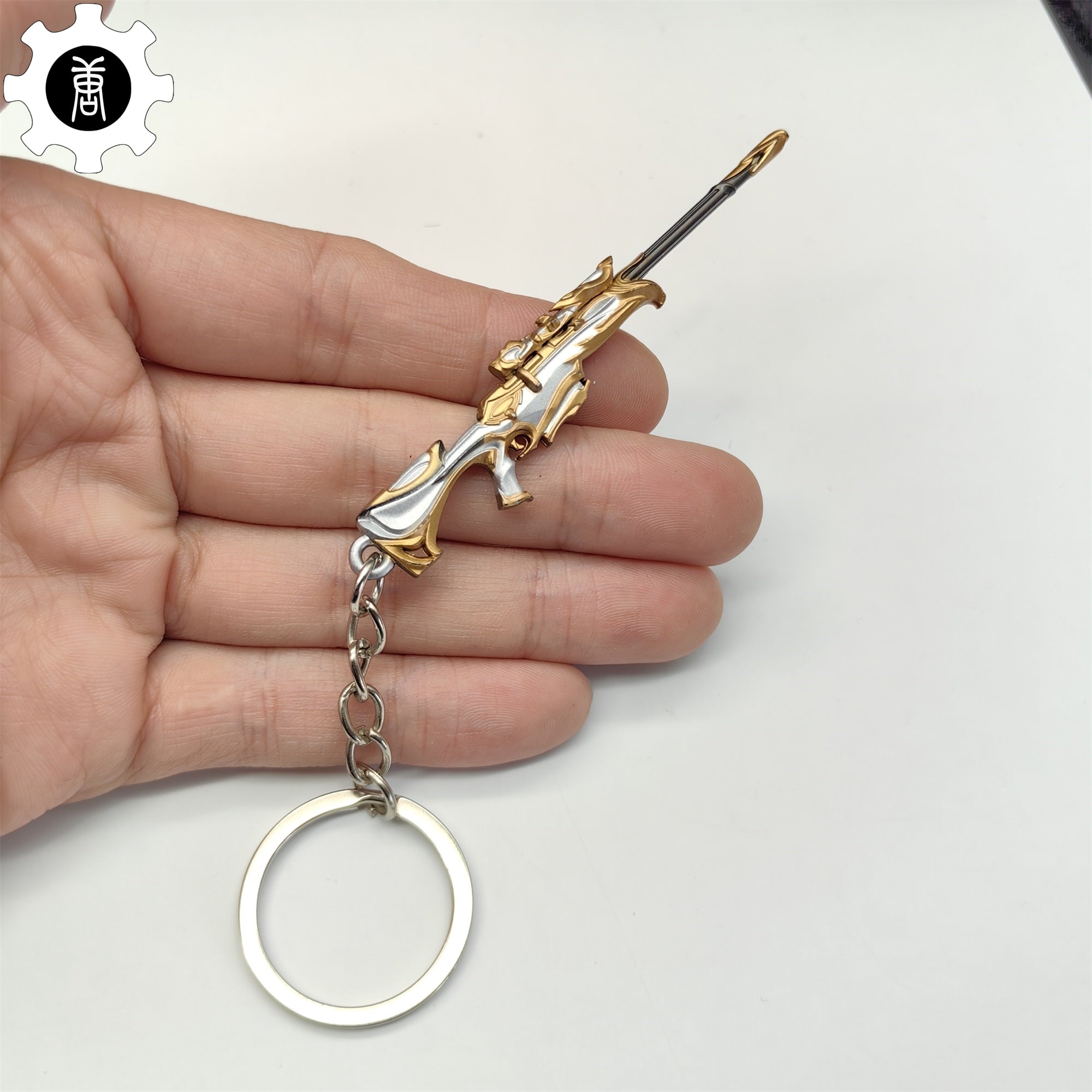 Mini Forsaken Operator Gun Metal Keychain Keychain - Tophatter Daily Deals