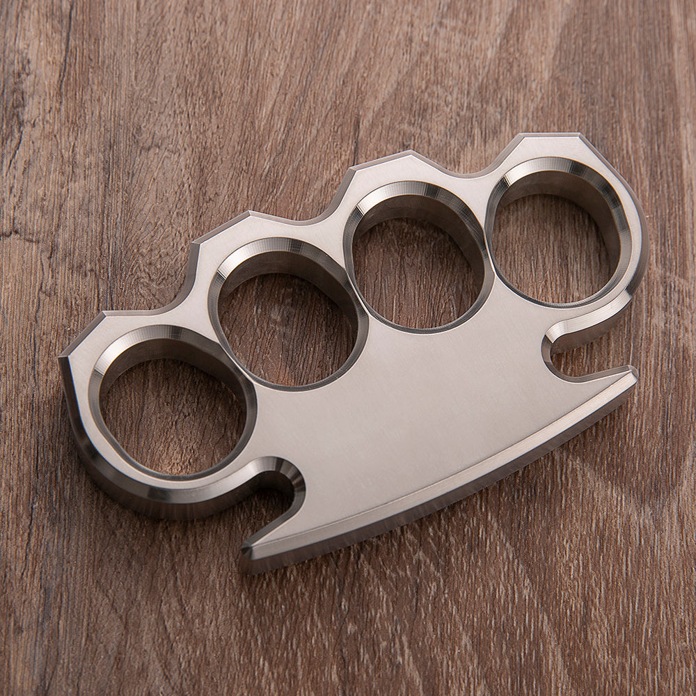 2025 New Classic Stainless Steel 4 Finger Metal Knuckles Brass Knuckles - Tophatter Daily Deals