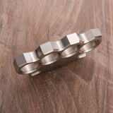 2025 New Classic Stainless Steel 4 Finger Metal Knuckles Brass Knuckles - Tophatter Daily Deals