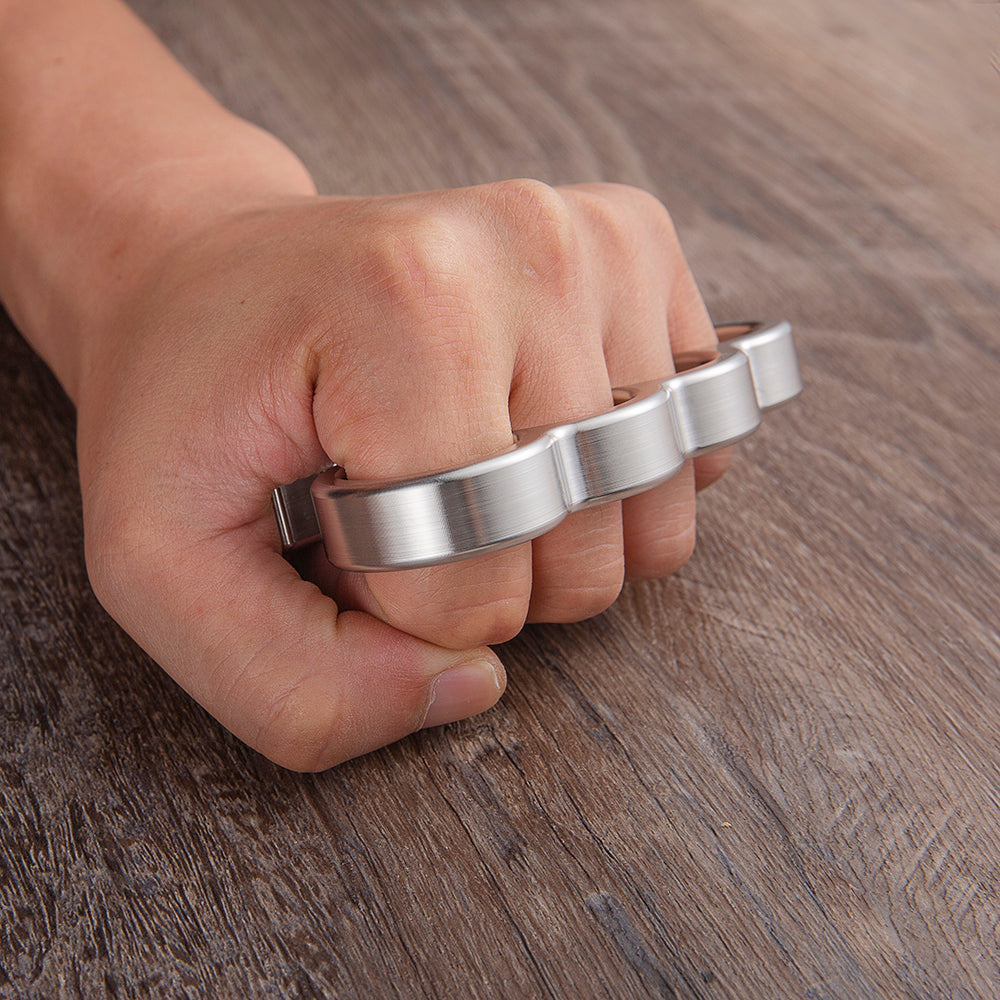 2024 New Four Finger Metal Knuckle Duster Bottle Opener Brass Knuckles - Tophatter Daily Deals
