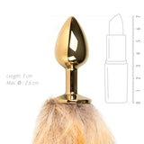 Fox Tail No 1 Gold Plug > Anal Range > Tail Butt Plugs - Tophatter Daily Deals