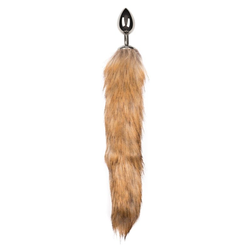 Fox Tail No 2 Silver Butt Plug with Faux Fur Tail > Anal Range > Tail Butt Plugs - Tophatter Daily Deals