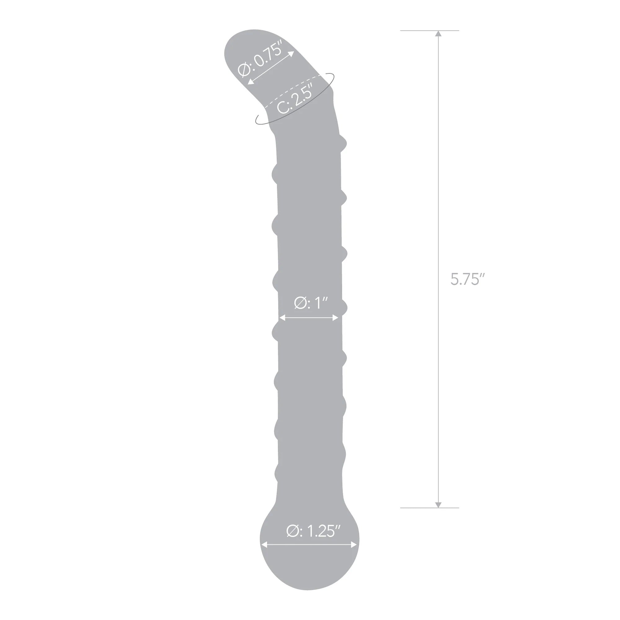 Mr Swirly 6.5 Inch Glass G-Spot Dildo for Intimate Pleasure > Glass > Dildos - Tophatter Daily Deals