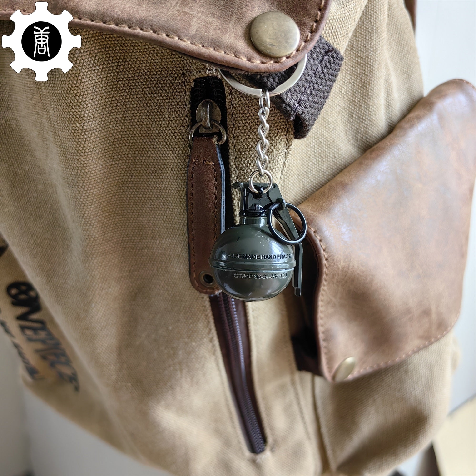 Metal Tiny Frag Grenade Model Keychain - Tophatter Daily Deals
