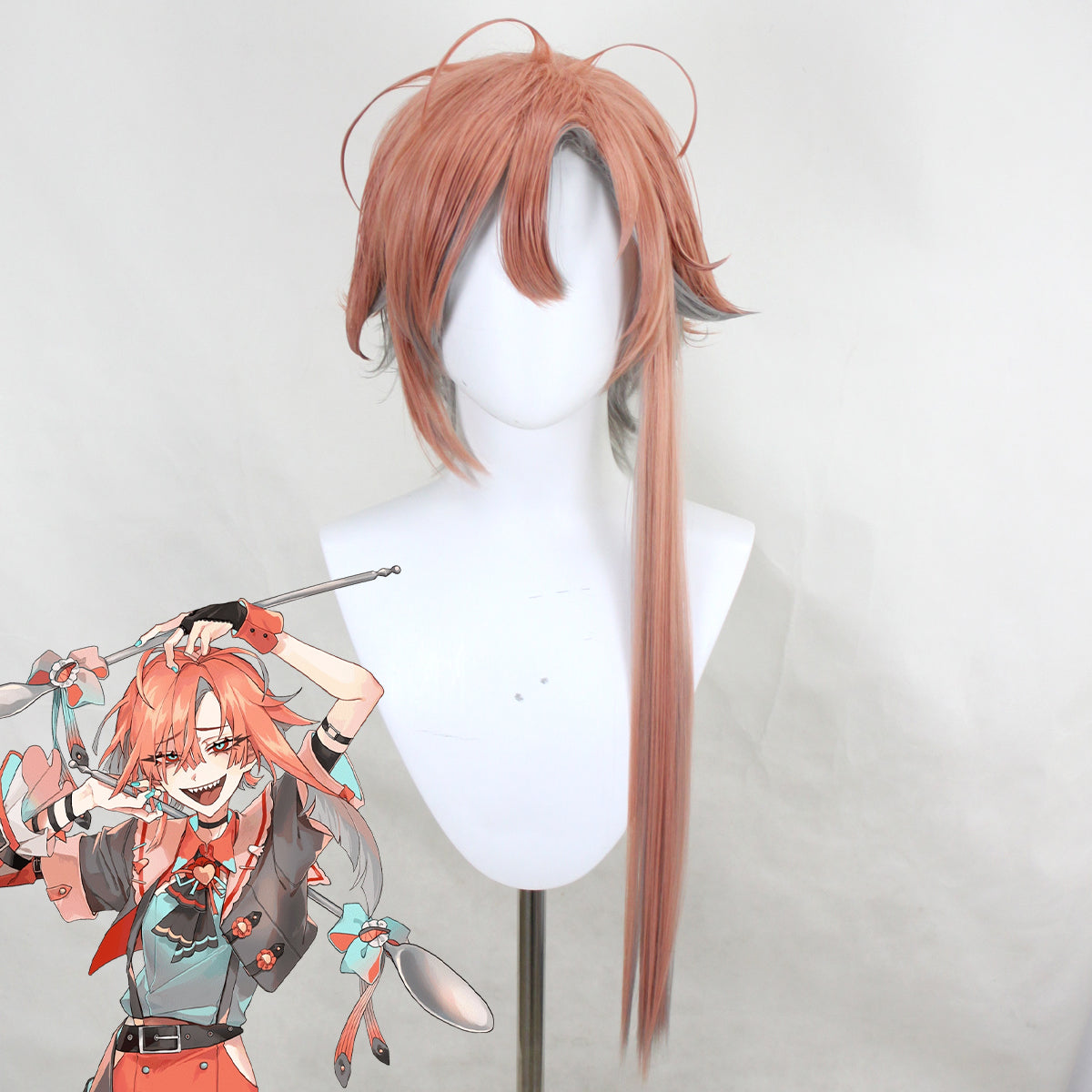 Fragaria Memories RED BOUQUET Rimicha Grey Orange Cosplay Wig Wig - Tophatter Daily Deals
