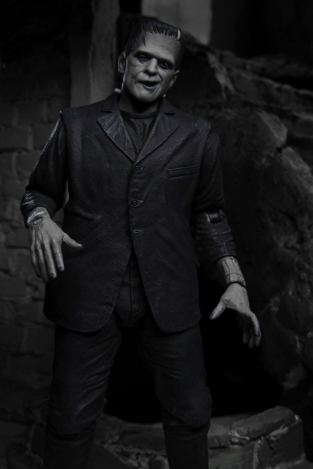 Universal Monsters – Ultimate Frankenstein's Monster (Black & White) Action Figure Action Figure - Tophatter Daily Deals