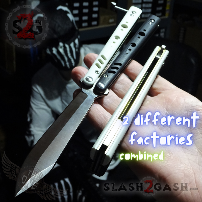FrankenREP Butterfly Knife TITANIUM Balisong (clone) Replicant - V1 Knife-Balisong - Tophatter Daily Deals