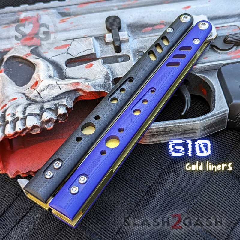 S2G FrankenREP V2 Balisong BUILD-A-KNIFE - (part 1 of 5) scales Set of (4) scales only - Stitched G10 (standard, you choose colors) Knife-Balisong - Tophatter Daily Deals