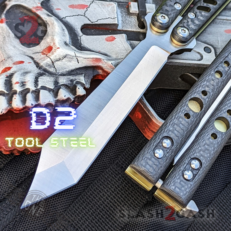 FrankenREP Butterfly Knife TITANIUM Balisong (clone) Replicant - V1 Knife-Balisong - Tophatter Daily Deals