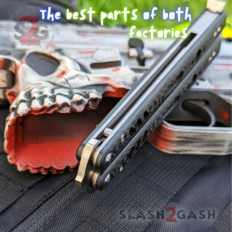 FrankenREP Butterfly Knife TITANIUM Balisong (clone) Replicant - V1 Knife-Balisong - Tophatter Daily Deals