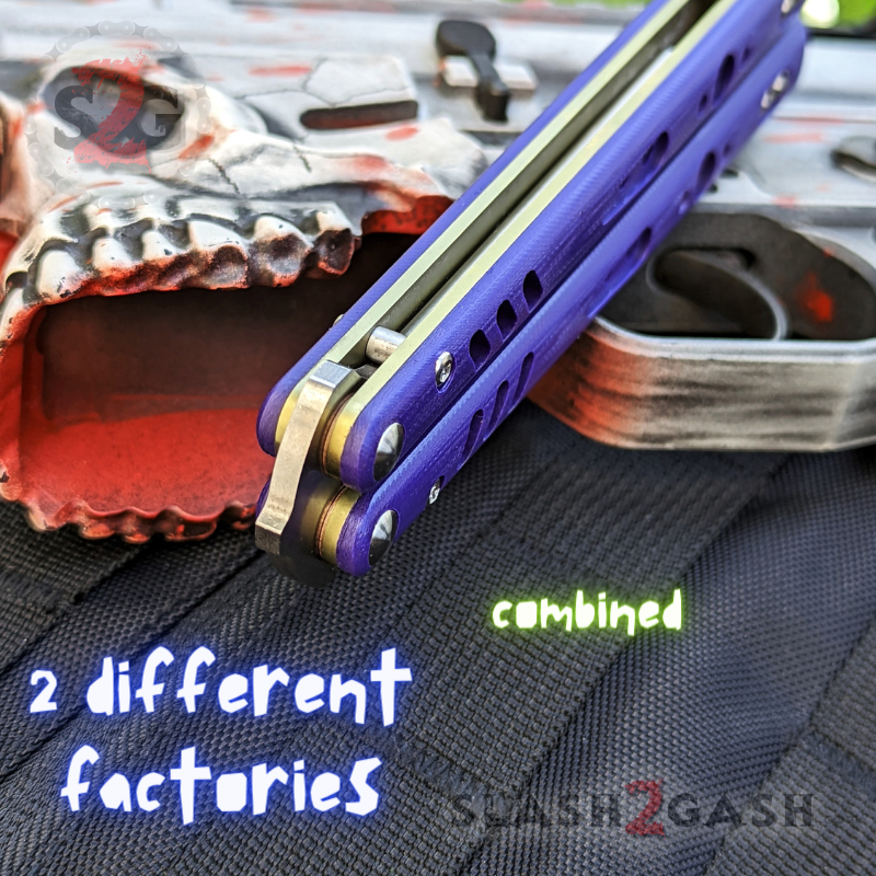 FrankenREP Butterfly Knife TITANIUM Balisong (clone) Replicant - V1 Knife-Balisong - Tophatter Daily Deals