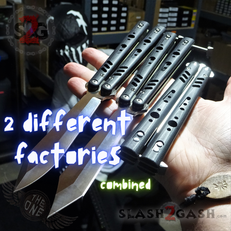 FrankenREP Butterfly Knife TITANIUM Balisong (clone) Replicant - V1 Knife-Balisong - Tophatter Daily Deals