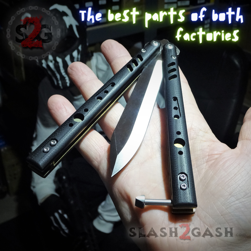FrankenREP Butterfly Knife TITANIUM Balisong (clone) Replicant - V1 Knife-Balisong - Tophatter Daily Deals