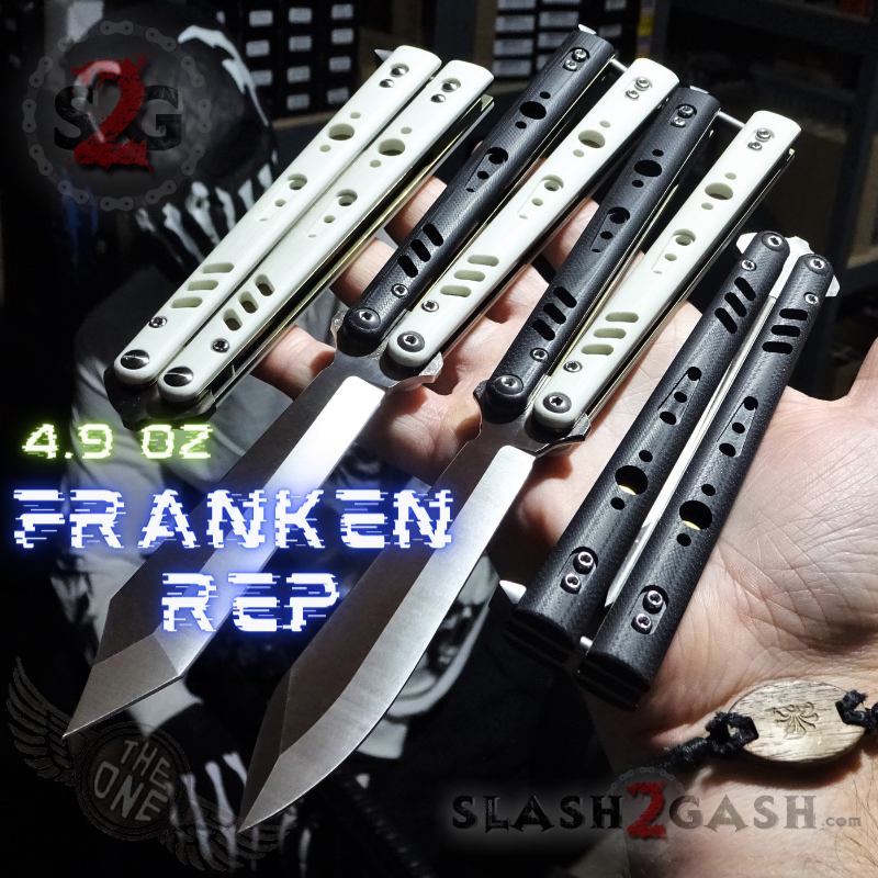 FrankenREP Butterfly Knife TITANIUM Balisong (clone) Replicant - V1 Knife-Balisong - Tophatter Daily Deals