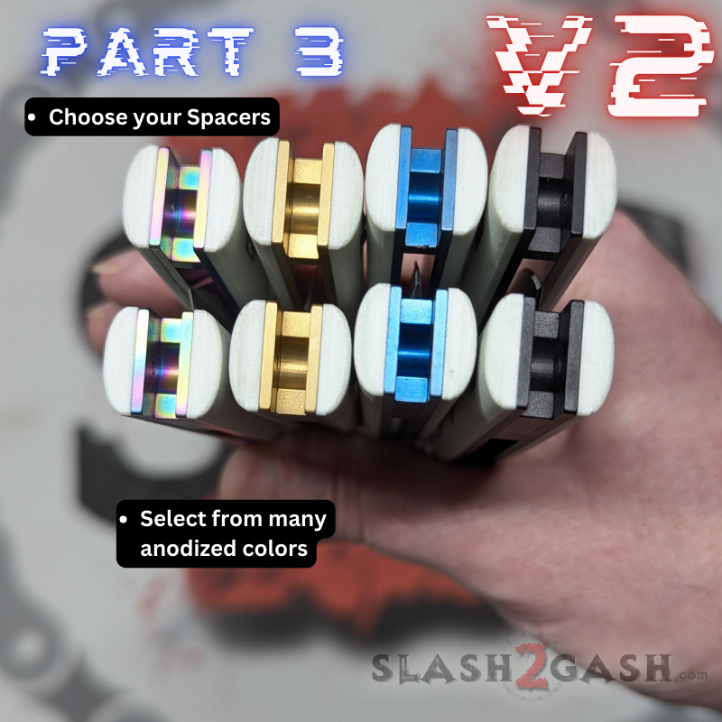 S2G FrankenREP V2 Balisong BUILD-A-KNIFE - (part 3 of 5) spacers Knife-Balisong - Tophatter Daily Deals