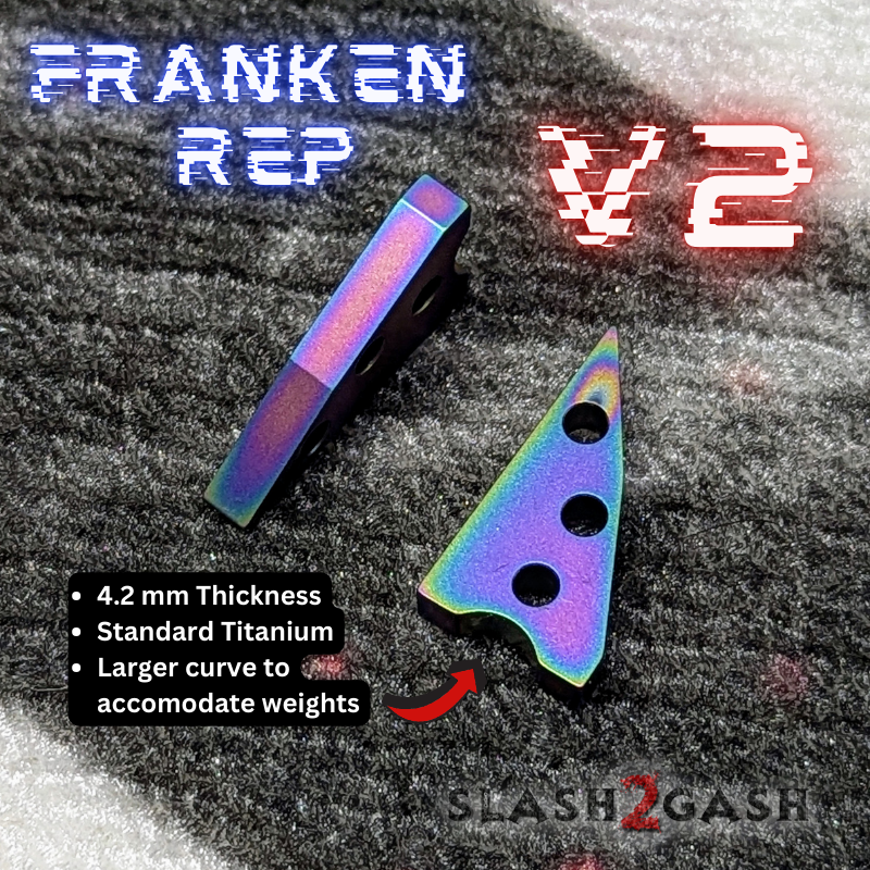 S2G FrankenREP V2 Balisong clone TITANIUM Butterfly Knife - V2 (G10) Knife-Balisong - Tophatter Daily Deals