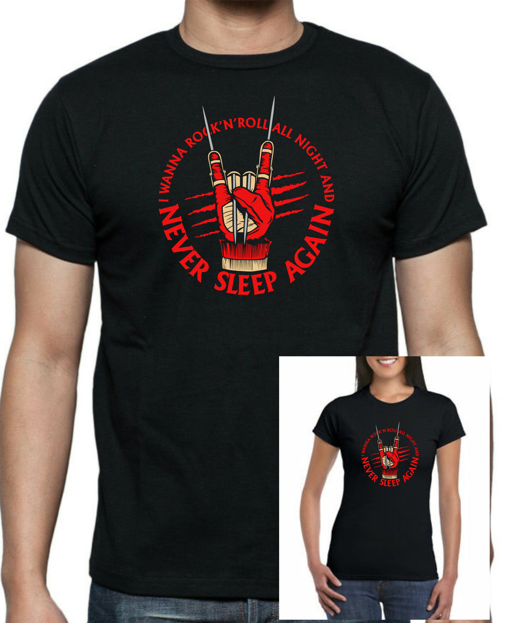 Freddy - Rock All Night T-Shirt - Tophatter Daily Deals