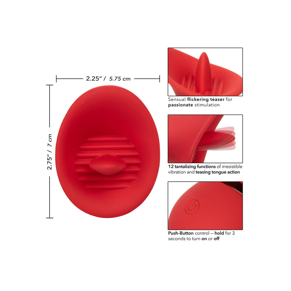 French Kiss Seducer – Compact Massager with 12 Functions Vibrator > Sex Toys For Ladies > Clitoral Vibrators and Stimulators - Tophatter Daily Deals