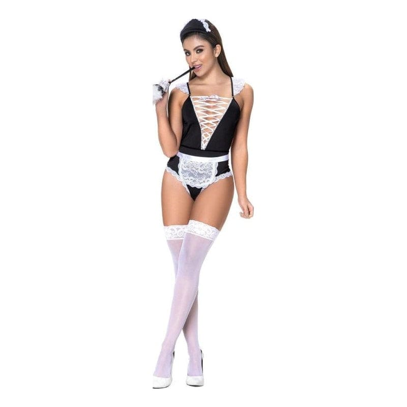 French Maid 3 Piece Set Adult Costume for Alluring Evenings > Clothes > Costumes > Womens - Tophatter Daily Deals
