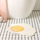 Fried Egg Plush Rug Plush Rug - Tophatter Daily Deals
