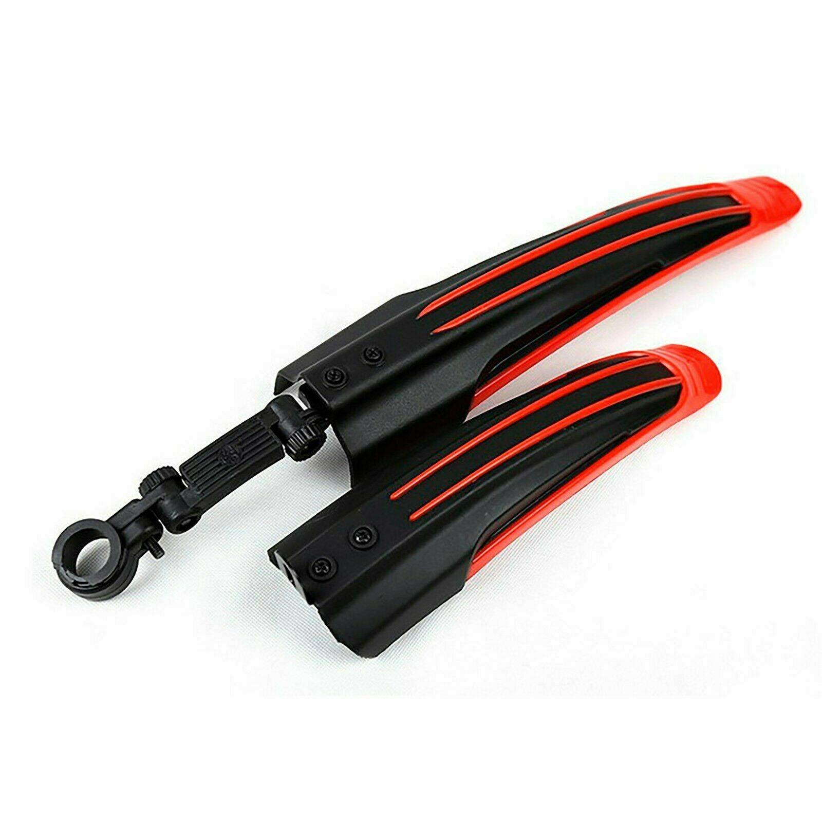 Mountain Bike Mudguard - Easy Fix Bicycle MTB Mudguards Moutain Bike Front Rear Mud Guard Set Tire Fender Red Mountain & Cycling - Tophatter Daily Deals