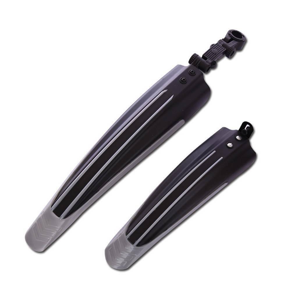Mountain Bike Mudguard - Easy Fix Bicycle MTB Mudguards Moutain Bike Front Rear Mud Guard Set Tire Fender Silver Mountain & Cycling - Tophatter Daily Deals