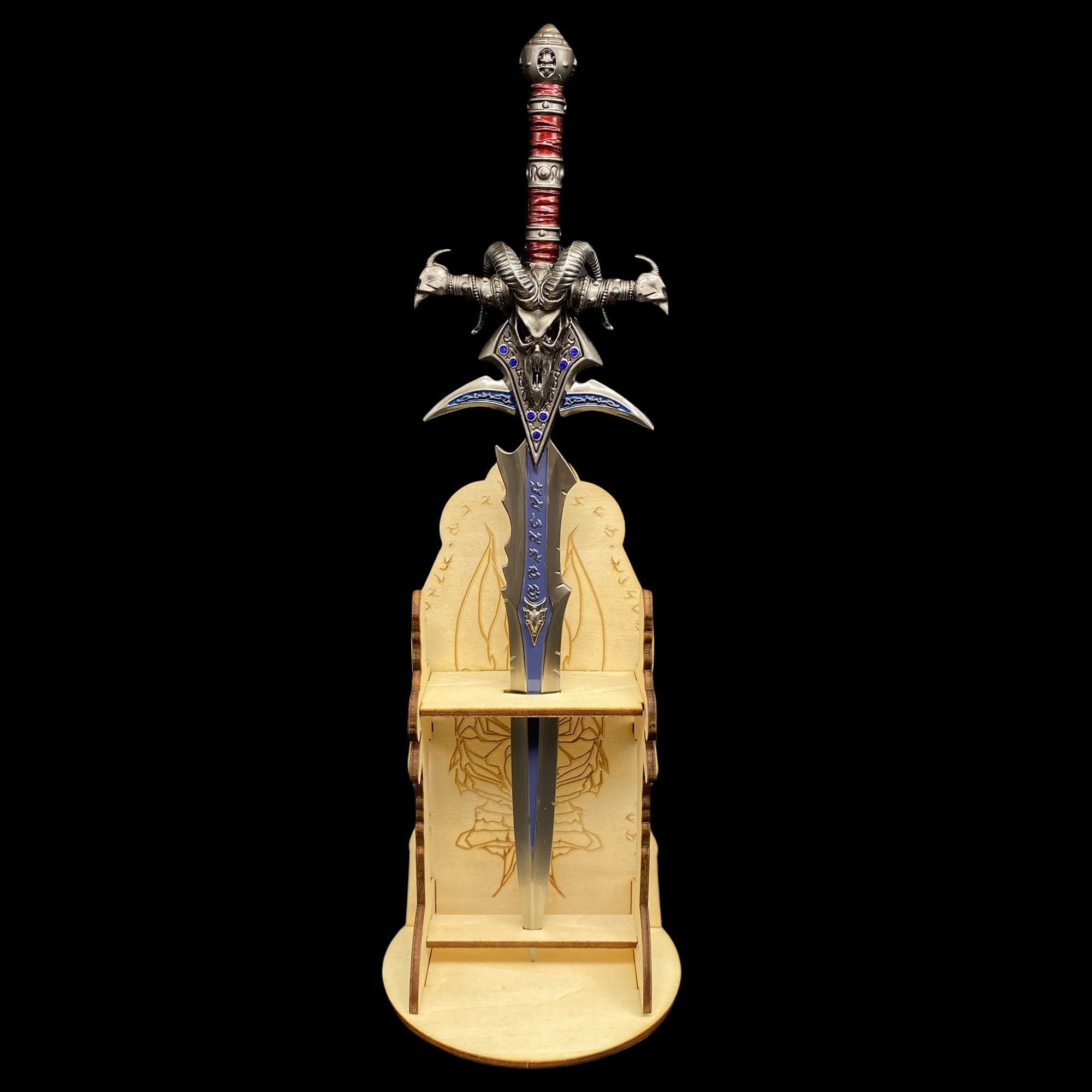 Hot Game Peripheral Lich King Frostmourne Metal Replica Sword & Stand B - Tophatter Daily Deals