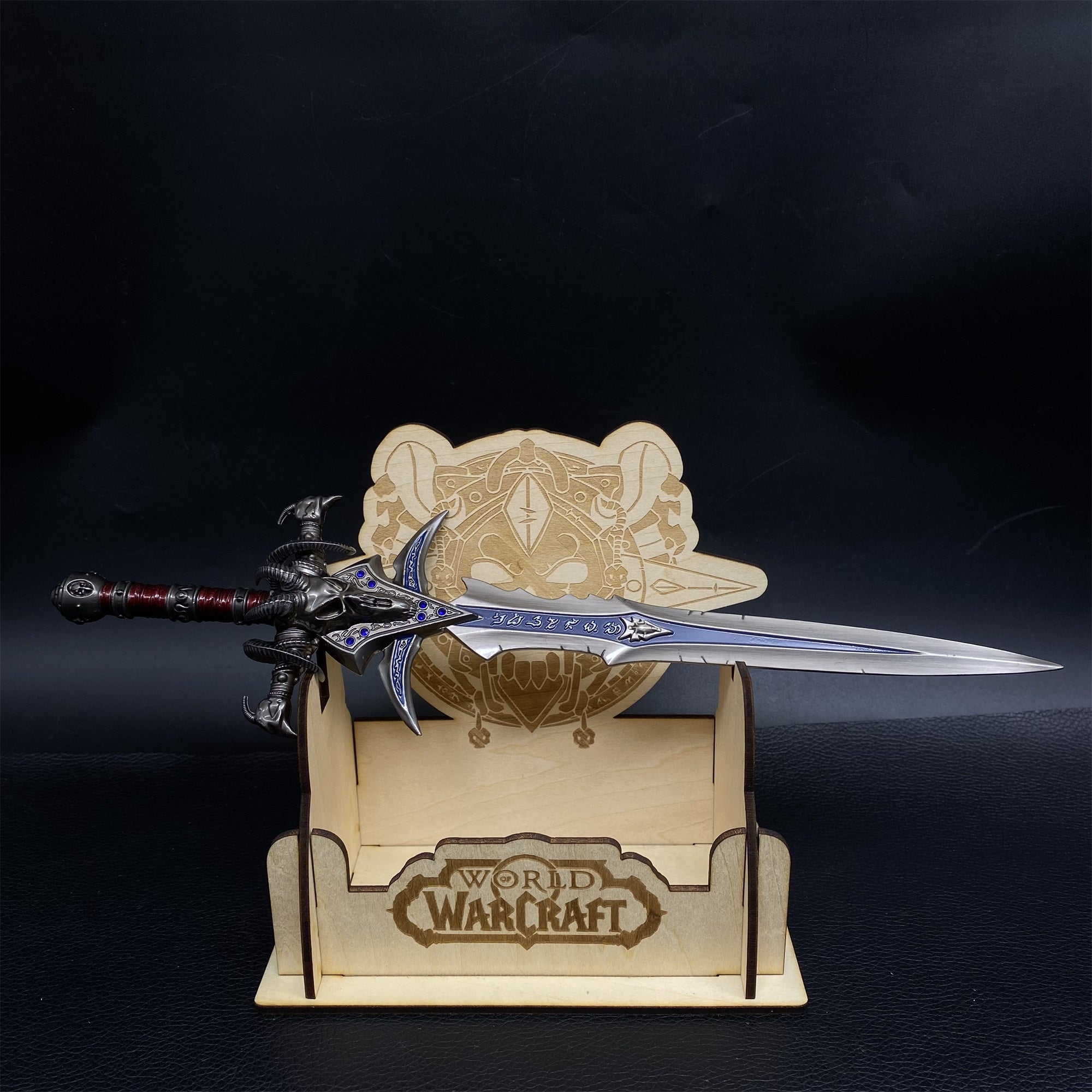 Hot Game Peripheral Lich King Frostmourne Metal Replica Sword & Stand A - Tophatter Daily Deals