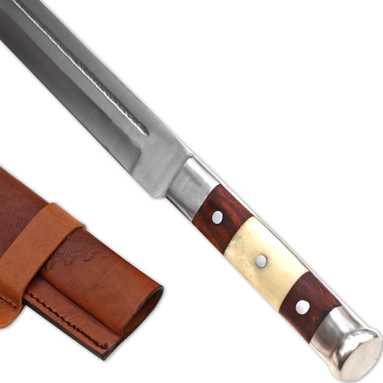 Full Tang Viking Seax Sword with Bone Handle Swords - Tophatter Daily Deals