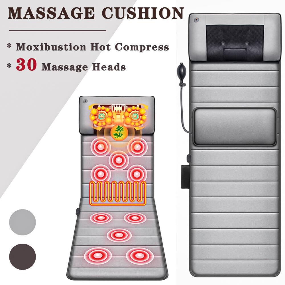 Full Body Massage Mats - 30 Heads Full Body Electric Massage Mattress Mat Heated Massager Cushion Pad Exercise & Fitness Equipment Manuals - Tophatter Daily Deals