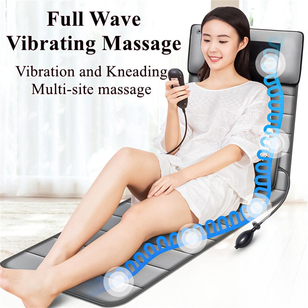 Full Body Massage Mats - 30 Heads Full Body Electric Massage Mattress Mat Heated Massager Cushion Pad Exercise & Fitness Equipment Manuals - Tophatter Daily Deals