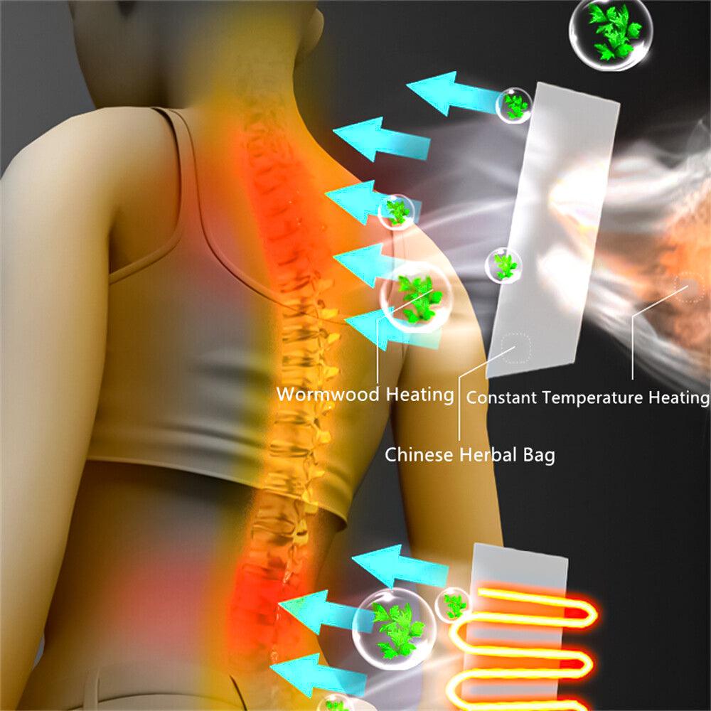 Full Body Massage Mats - 30 Heads Full Body Electric Massage Mattress Mat Heated Massager Cushion Pad Exercise & Fitness Equipment Manuals - Tophatter Daily Deals